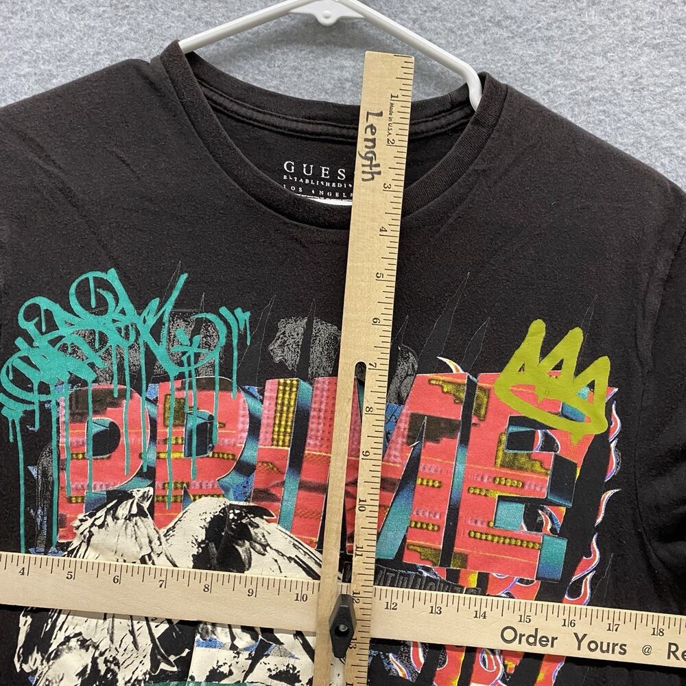 Guess Prime Roaring Lion Graphic Tee Men’s Medium Streetwear Graffiti T-shirt M - Picture 5 of 8